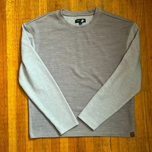 Fundamental Coast two-tone gray sweatshirt, size M
